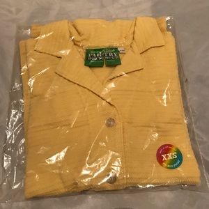 NEW Big Bud Press Honeycomb Pantry Button-Up / Butter Yellow / XXS